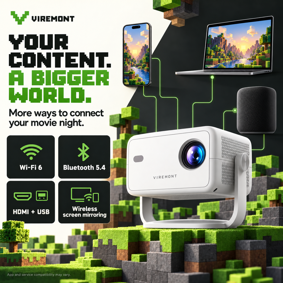 Viremont Cinema – connections and viewing guide