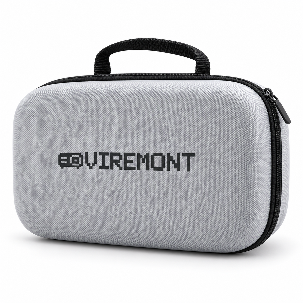 Viremont PixelGuard grey protective projector carry case, closed front view