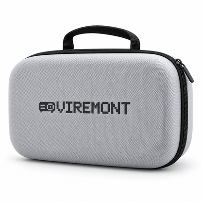Viremont PixelGuard grey protective projector carry case, closed front view